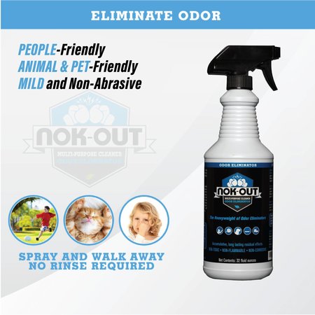 Nok-Out NOK OUT Multipurpose Odor Eliminator & Cleaner, 32 Fl Oz Spray NO-32-12